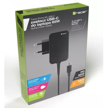 Fonte de alimentação para portátil Prime 65W USB C