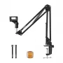 Braço de microfone MAONO B01 (BA20) – base de montagem em mesa, preto, profundidade máx. de mesa 4,5 cm