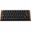 Keychron K2 HE (preto/madeira, layout DE, Gateron Double-Rail Magnetic Nebula, estrutura em alumínio)