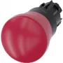 Siemens Botão de emergência, botão cogumelo aro frontal plástico vermelho desbloqueio por tração SIRIUS ACT 3SU1000-1HA20-0AA0 1 unid. (3SU1000-1HA20-0AA0)