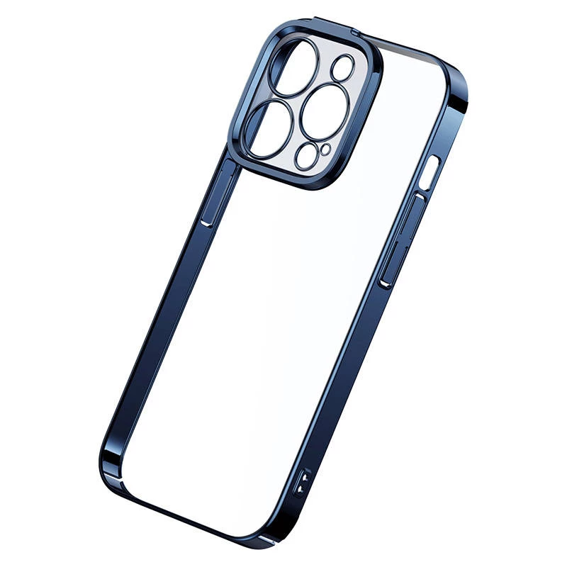 Capa de proteção Baseus para iPhone 14 Pro – azul transparente com brilho