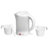 Chaleira elétrica LAFE LAFCZA45865, aço inoxidável, 0,6 L, 600 W, cinzento claro, tampa de bloqueio rebatível