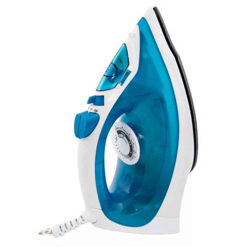 Ferro a vapor Esperanza EHI002 Slider, 2200 W, base cerâmica, vapor vertical, branco/azul