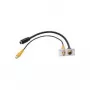 Conector fêmea S-Video + Cinch Kindermann 7444000505 alumínio 50mm