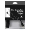 Cabo adaptador de vídeo Gembird A-MDPM-HDMIF-02 Mini DisplayPort HDMI Type-A (Standard) preto