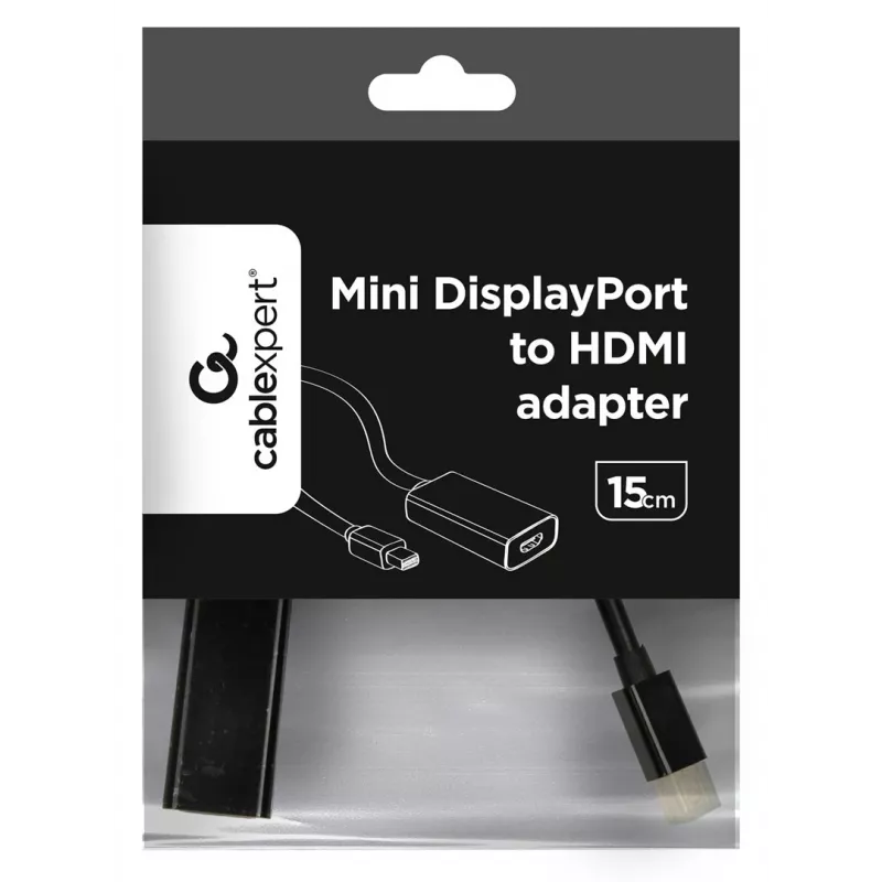 Cabo adaptador de vídeo Gembird A-MDPM-HDMIF-02 Mini DisplayPort HDMI Type-A (Standard) preto