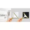 Maclean MCE702W interruptor de luz tátil, simples, de vidro, botão redondo, 86x86 mm, branco