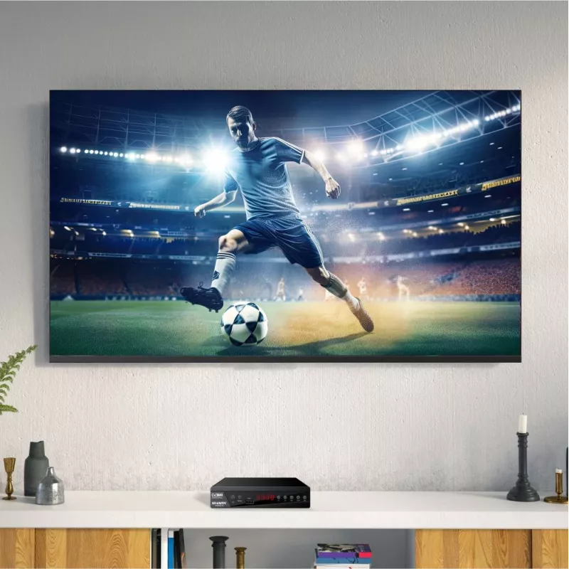 Sintonizador de TV digital MANTA DVBT005-SH com suporte DVB-T/T2 HEVC
