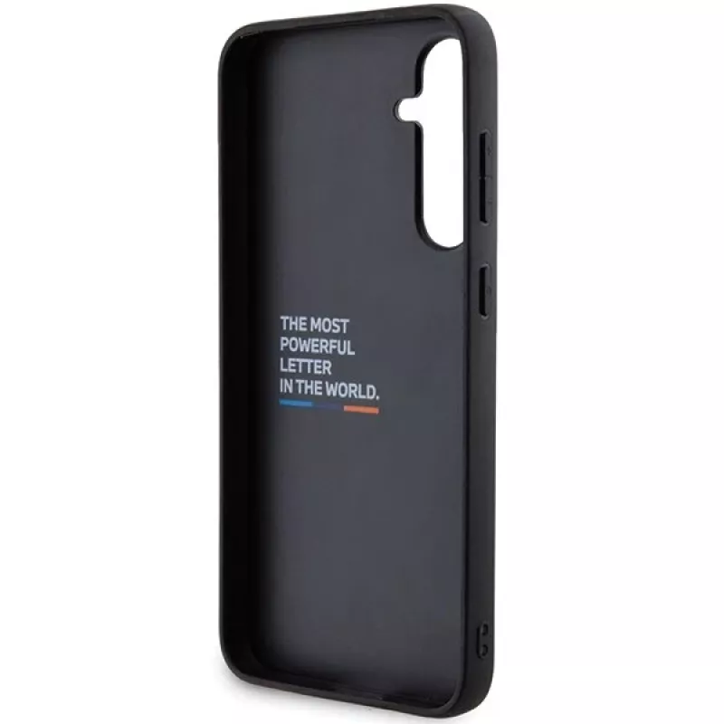 BMW | BMHCS23FE22NBCK | Tampa traseira | Samsung | Galaxy S23 FE | Couro Carbono | Preto
