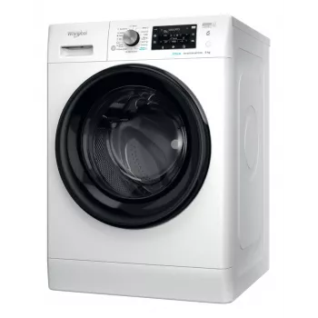 Máquina de lavar WHIRLPOOL FFD 9489 BV EE, 9 kg, 1400 rpm, classe energética A, profundidade 63 cm, motor inverter, portas pretas
