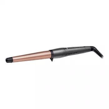Ferro de caracóis Remington CI83V6 — barra de 2,8 cm, 150–? °C, 5 níveis de calor, cerâmica, cabo de 3 m, preto/ouro rosa