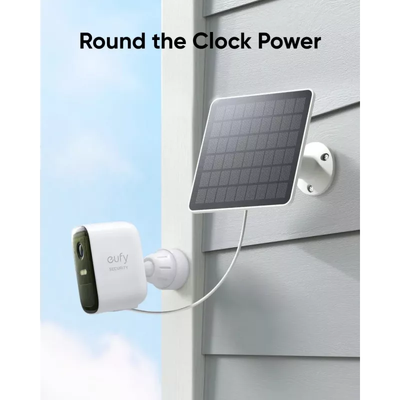 Painel solar Eufy 3W para câmaras EufyCam 2, EufyCam 2 Pro, EufyCam 2C, EufyCam 2C Pro, EufyCam S330, SolocamS230
