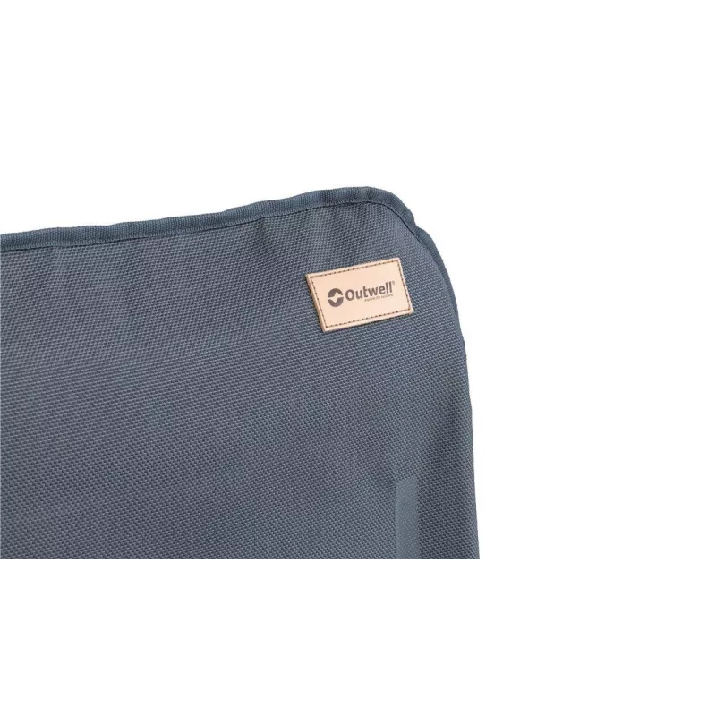 Cadeira de campismo Outwell Cromer — cadeira dobrável de 2 pernas, carga máx. 120 kg, peso 5,4 kg, azul