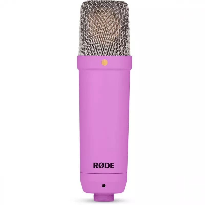 NT1 Signature + cabo XLR + braço de estúdio de secretária, microfone lilás, bundle