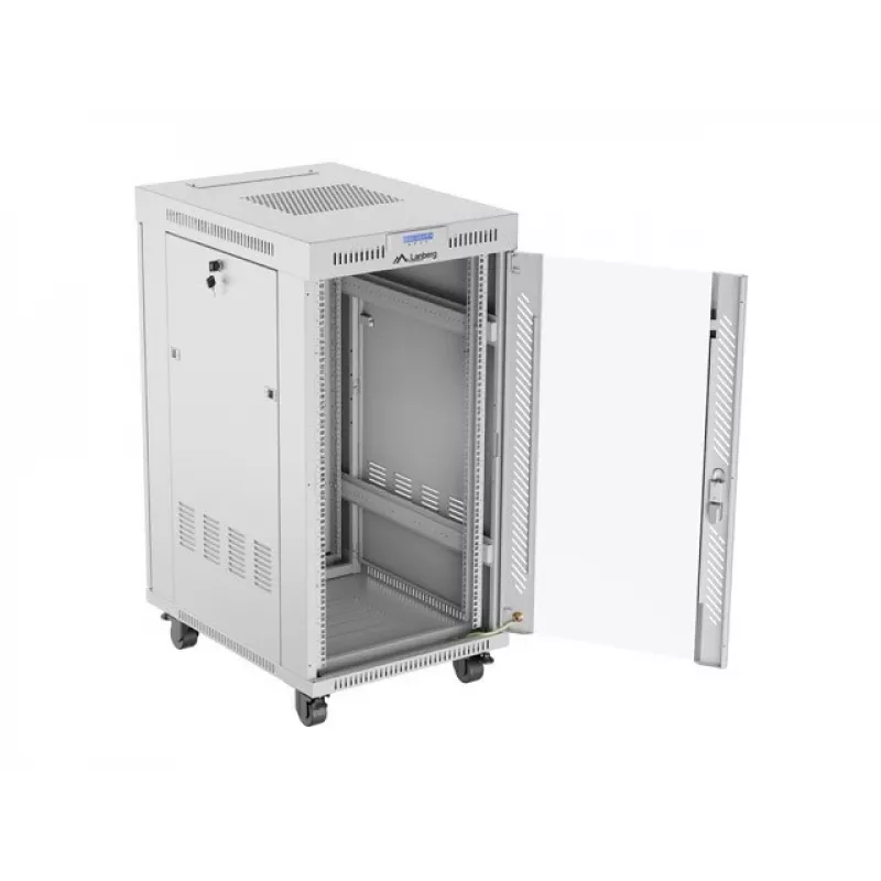 Armário autónomo LANBERG FF01-6822-12SL 22U autónomo, 1233×600×800 mm, IP20, 1200 kg