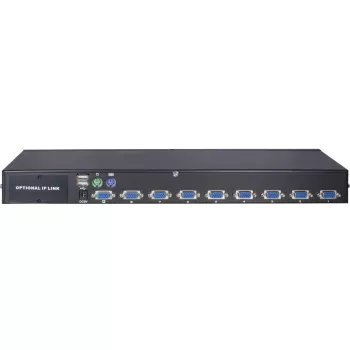 Comutador KVM Inter-Tech AS-9108DU para montagem em rack preto teclado/vídeo/rato (KVM) (88887233)