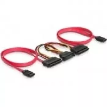 Cabo SATA all-in-one DeLOCK 84356 0,5 m vermelho