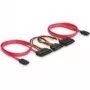 Cabo SATA all-in-one DeLOCK 84356 0,5 m vermelho