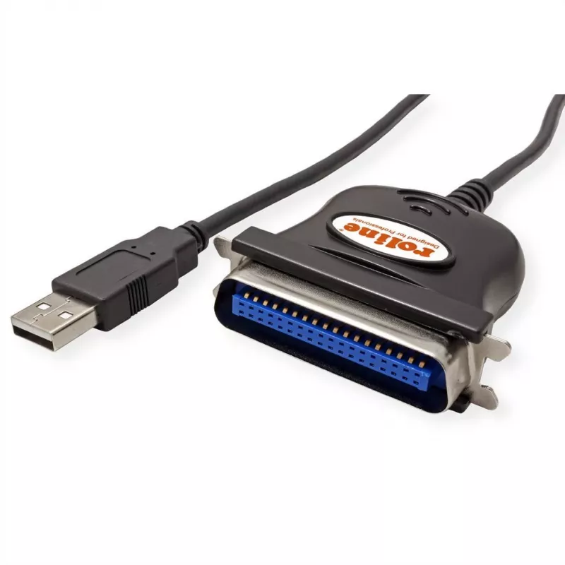 ROLINE 12.02.1092 adaptador de cabo IEEE 1284 USB-A preto (12.02.1092)