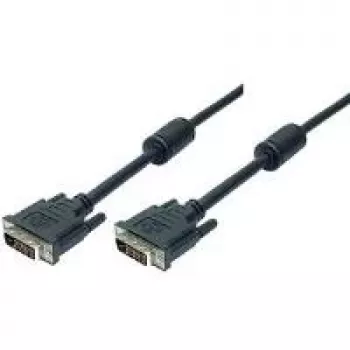 Cabo DVI-D 24+1, Dual Link, 1,8 m, macho - macho com 2 núcleos de ferrite para blindagem de alto desempenho (11004561)