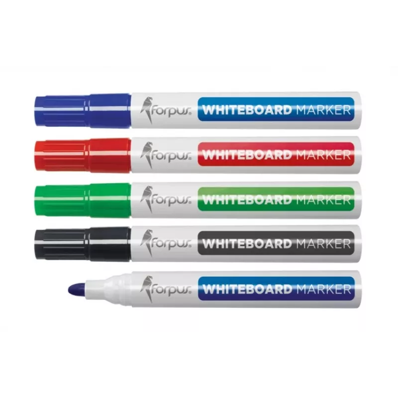 Marcador de quadro branco Forpus 1-3 mm, ponta redonda, preto 1215-001