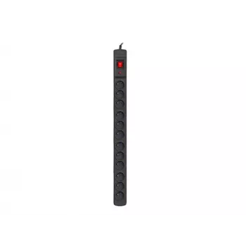 Régua de tomadas para rack ARMAC M12 19 polegadas, 12x 230V, vertical, 1,5m, preto (M12/15/CZ)