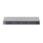 Switch Ethernet Gigabit gerido Netgear GS752TX, 48x RJ-45 10/100/1000, suporte 10G, rack 1U, cinzento