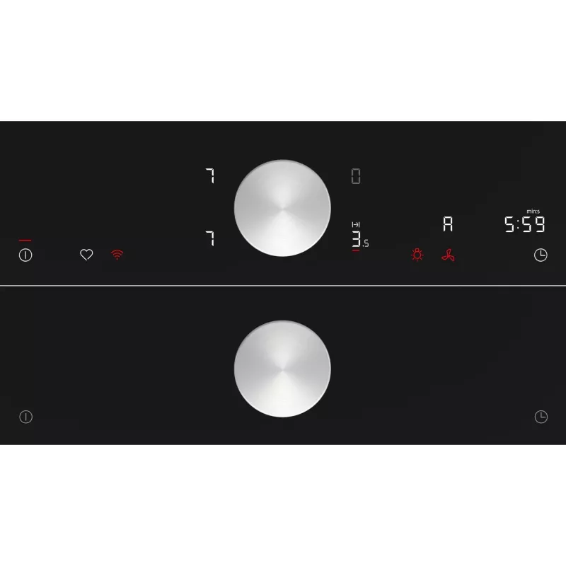 Placa de indução Neff N 90 preta de encastrar 80 cm com 5 zonas