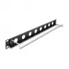DeLOCK 67059 19 polegadas D-Type Patchpanel com alívio de tensão, 8 portas, 1HE, preto
