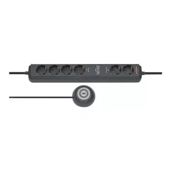 Extensão de energia Brennenstuhl Eco-Line Comfort Switch 2m 6 tomadas AC