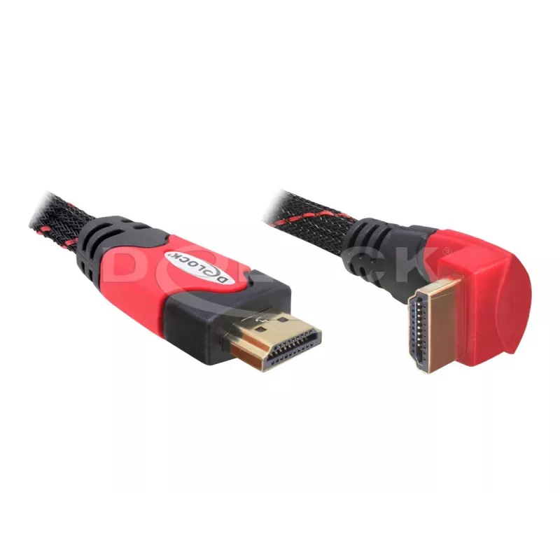 Cabo HDMI DeLOCK 82688 5 m preto vermelho