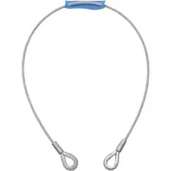 Cabo de aço EUROLITE 5801048L 1000×6 mm prateado com olhal