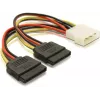 Cabo de alimentação SATA HDD 2x DeLOCK 60102 0,112 m
