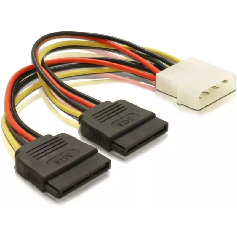 Cabo de alimentação SATA HDD 2x DeLOCK 60102 0,112 m