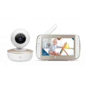 Intercomunicador de vídeo para bebé MOTOROLA VM50G com ecrã de 5,0 polegadas