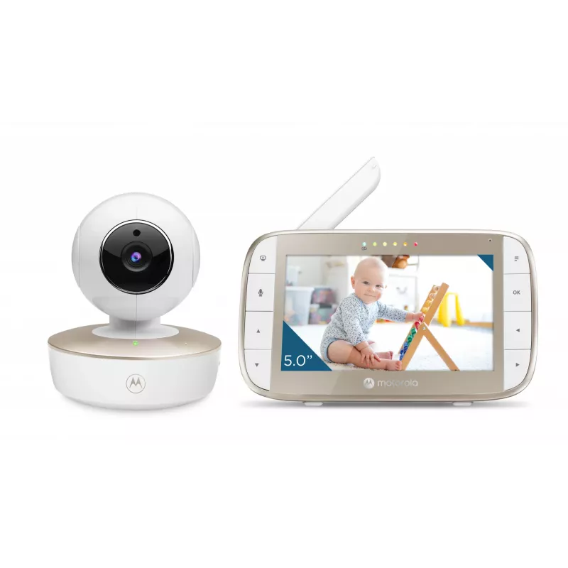 Intercomunicador de vídeo para bebé MOTOROLA VM50G com ecrã de 5,0 polegadas