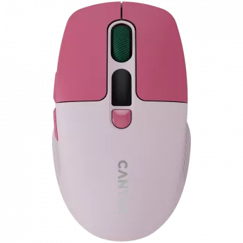Canyon MW-26 - rato ótico sem fios 2 em 1 Bluetooth / 2,4 GHz - silencioso - rosa