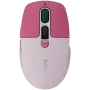 Canyon MW-26 - rato ótico sem fios 2 em 1 Bluetooth / 2,4 GHz - silencioso - rosa