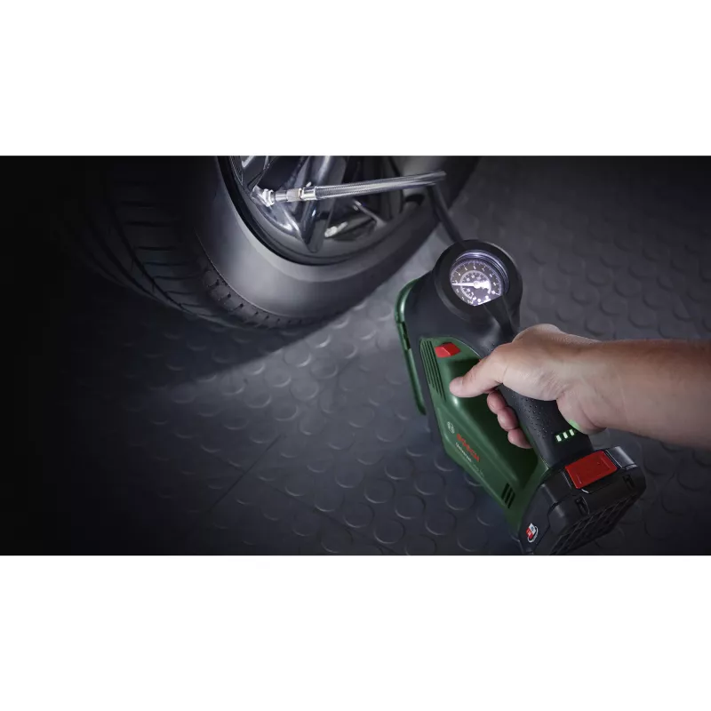 Bomba de ar elétrica Bosch Universal Pump 18V — 10,3 bar, 30 l/min, bateria de iões de lítio