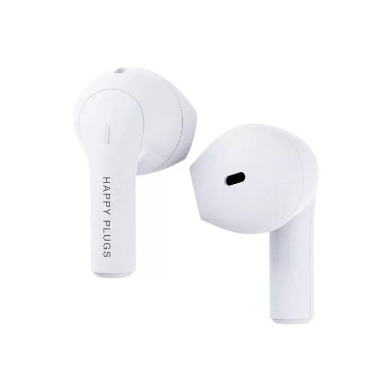 Headset happy plugs JOY TWS In-Ear Bluetooth para chamadas, música, desporto — branco, 20–20000 Hz