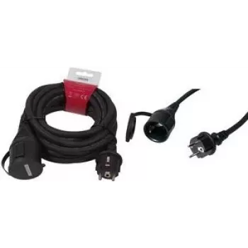 LogiLink - Cabo de extensão - CEE 7/7 (F) para CEE 7/7 (M) - AC 250 V - 5 m