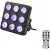 Luz de efeito LED EUROLITE modelo 42110199 com 9 LEDs, controlo DMX