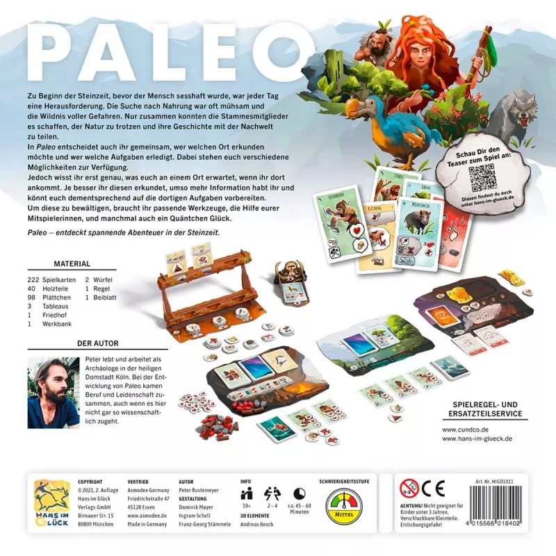 Paleo, jogo de tabuleiro especialistas jogo do ano 2021