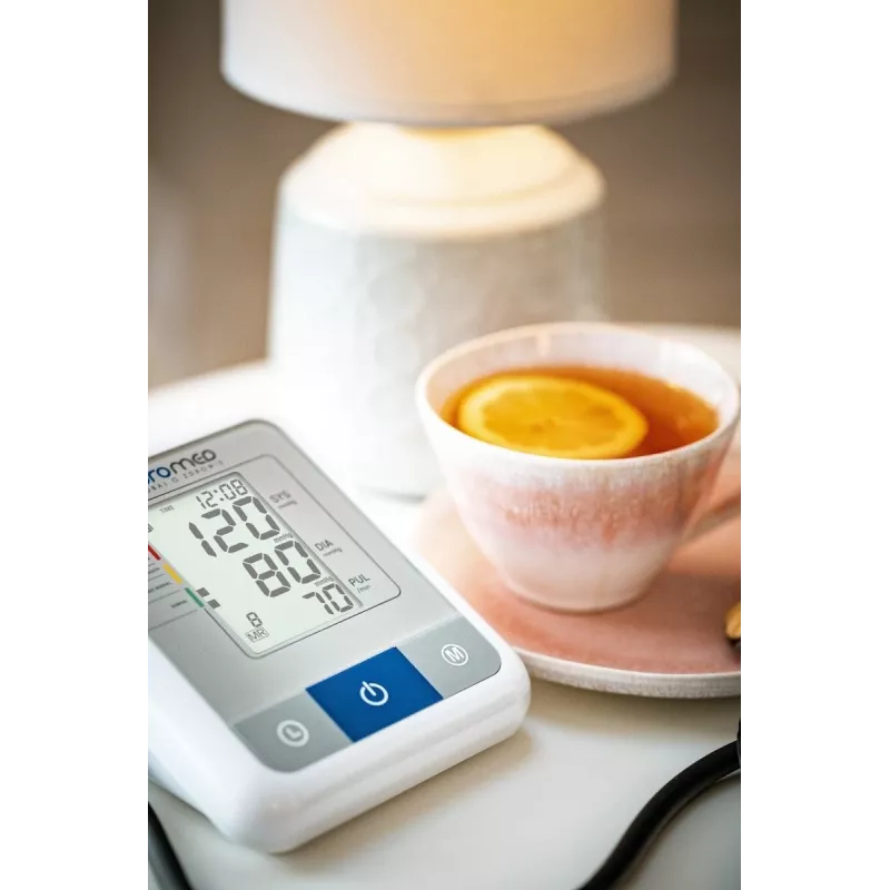 Medidor de tensão arterial de braço automático Oromed ORO-N1 Basic, branco