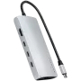 Satechi ST-P8KES adaptador multiportas USB-C 8K com Ethernet V3, prateado