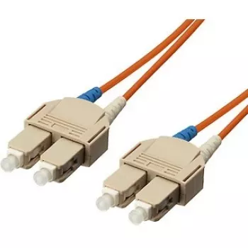 Cabo de patch de fibra ótica Equip SC/SC OM1/OM2, 3,0 m, 62,5/125µ
