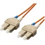 Cabo de patch de fibra ótica Equip SC/SC OM1/OM2, 3,0 m, 62,5/125µ