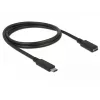 Cabo USB DeLOCK 85533 USB 3.2 Gen 1 1m USB C preto