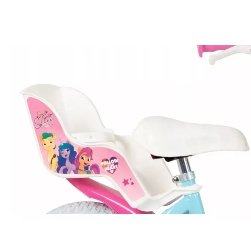 Bicicleta infantil Toimsa TOI1497 roda de 14 polegadas, tema My Little Pony, para 4–6 anos, 4 rodas, travões de aro dianteiro/traseiro