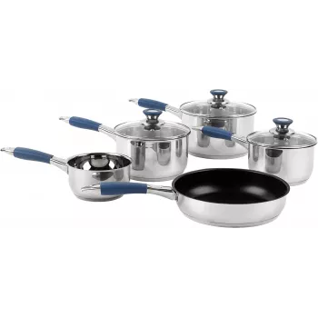 Conjunto de panelas Russell Hobbs RH01179EU, 5 peças, azul